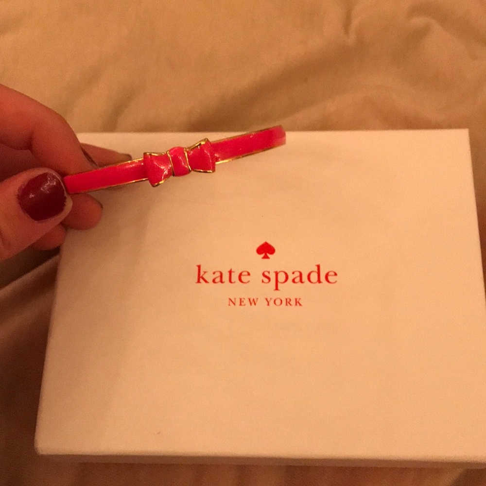 KATE SPADE - pink bow bangle